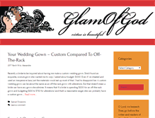 Tablet Screenshot of glamofgod.com